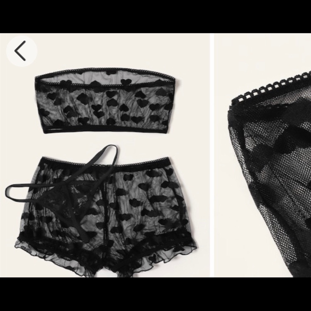 Three piece lingerie set